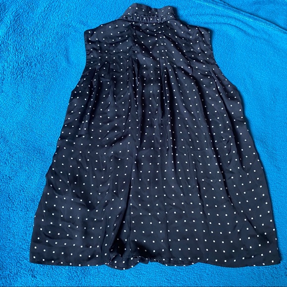 Zara black polka dot collar blouse - Picture 4 of 4
